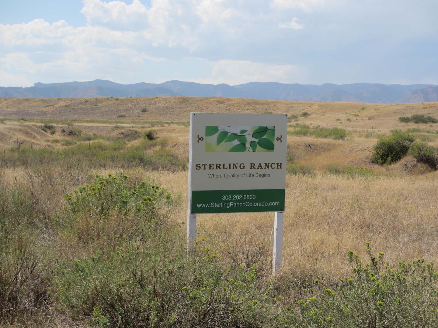 Sterling Ranch Property, August 2012 (Photograph by D. Saitta)